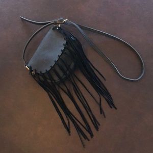Free People Boho Fringe Shoulder/Crossbody Bag